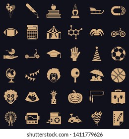 Helpdesk icons set. Simple style of 36 helpdesk vector icons for web for any design