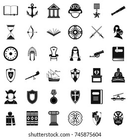 Helpdesk icons set. Simple style of 36 helpdesk vector icons for web isolated on white background