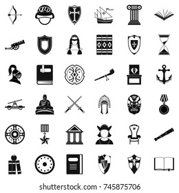 Helpdesk icons set. Simple style of 36 helpdesk vector icons for web isolated on white background