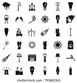 Helpdesk icons set. Simple style of 36 helpdesk vector icons for web isolated on white background