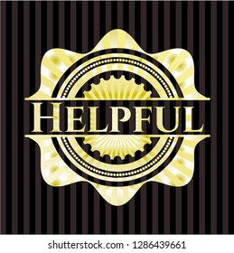Helpful gold emblem