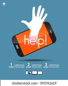 Icono útil. El concepto de servicio nos ayuda al servicio de asistencia. Elementos web de diseño de infografías. Fondo de plantilla. El archivo se guarda en la versión EPS de AI10.