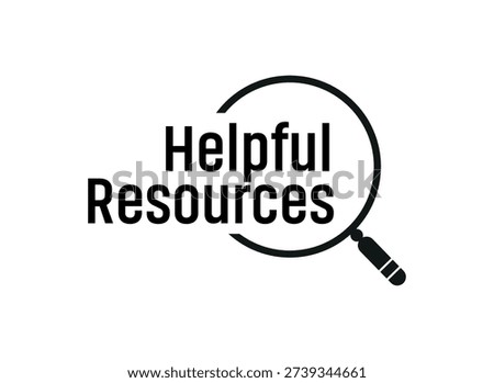 helpful resources text on white