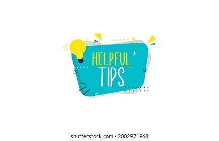 Helpful tips concept in flat style