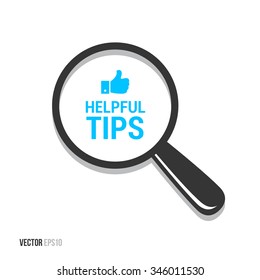 Helpful Tips Magnifying Glass