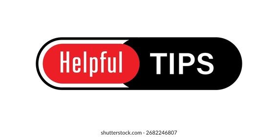Signo de información de texto de consejos útiles