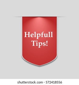 Helpfull Tips red ribbon for web