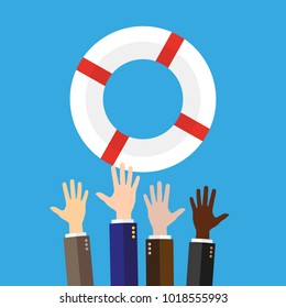 Helping Business Concept