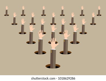 Helping Business concept