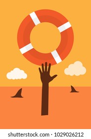 helping concept illustration