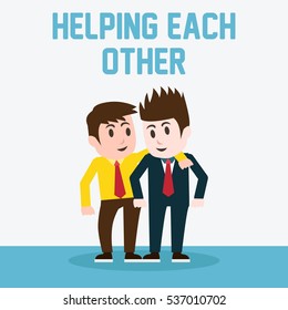 Helping each other poster