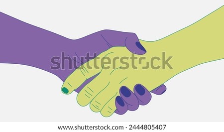 Helping hand concept. Gesture, sign of help and hope. Two hands taking each other