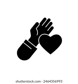 icono de línea de concepto de mano. Ilustración de elemento simple. Diseño de símbolo de esquema de concepto de mano.
