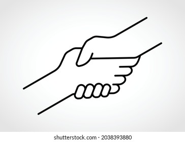 Helping Hand. Concept of Supporting and Caring other People.