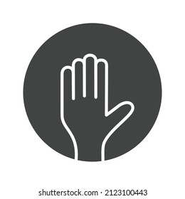 Helping Hand icon vector image. Can also be used for Physical Fitness. Suitable for mobile apps, web apps and print media.