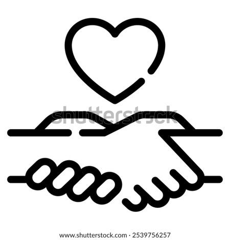 Helping Hand icon for web, app, infographic, etc