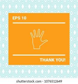 Helping hand - line icon