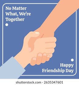 Helping Hand Support Friendship Day Illustration