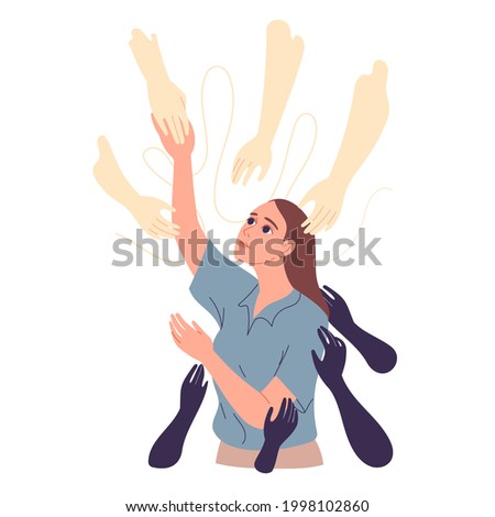 Helping hands are extended to the girl for support, she hopes to get out of her difficulties