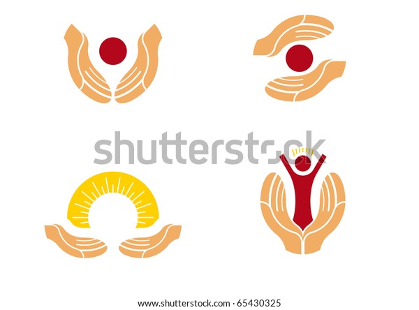 Helping Hands Illustration Stock Vector (Royalty Free) 65430325