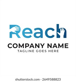 Helping Hands Reach Organization Logo Design for Compassion and Empowerment Initiatives and Community Support Resources