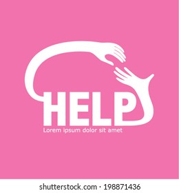 Helping hands symbol