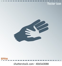 Helping hands. Vector illustration