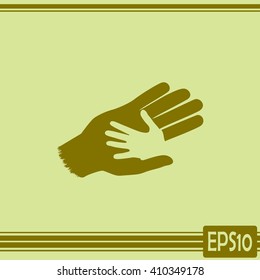 Helping hands. Vector illustration