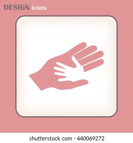 Helping hands. Vector illustration