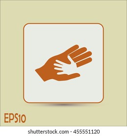 Helping hands. Vector illustration
