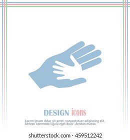 Helping hands. Vector illustration