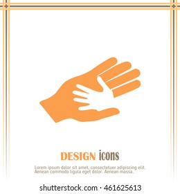 Helping hands. Vector illustration
