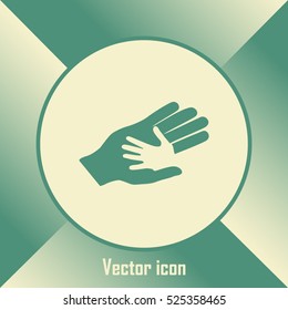 Helping hands. Vector illustration