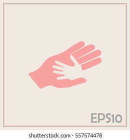 Helping hands. Vector illustration