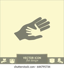Helping hands. Vector illustration