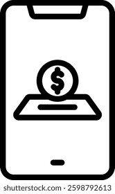 Helping Icon Outline Vector Illustration