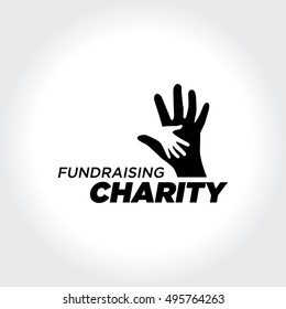 Helping People. Charity and Fundraising illustration Concept