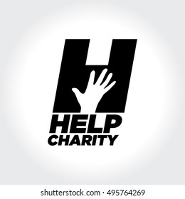 Helping People. Charity and Fundraising illustration Concept