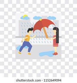 Helping vector icon isolated on transparent background, Helping logo concept