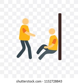 Helping vector icon isolated on transparent background, Helping logo concept