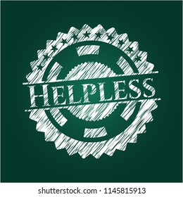 Helpless chalk emblem