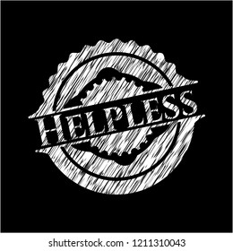 Helpless chalk emblem