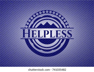 Helpless emblem with jean high quality background
