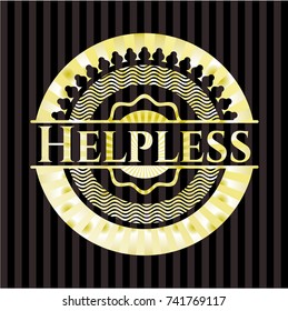 Helpless golden emblem