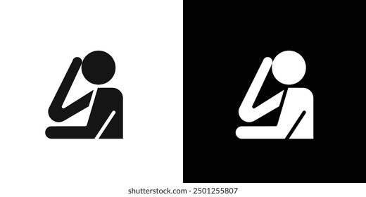 helpless human icon Symbol mark in filled style