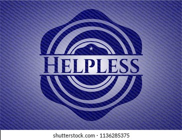Helpless with jean texture