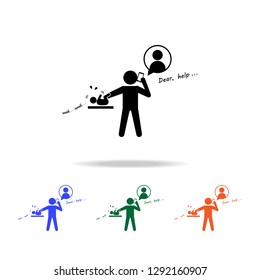 helplessness of the parent multicolor icons