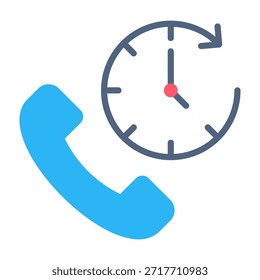 Ilustración vectorial de diseño plano Helpline Icon