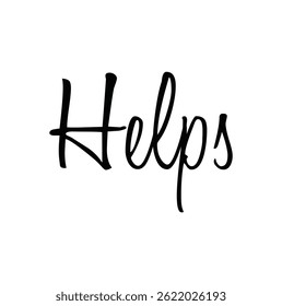 helps text for T-shirt print and other use on white background.