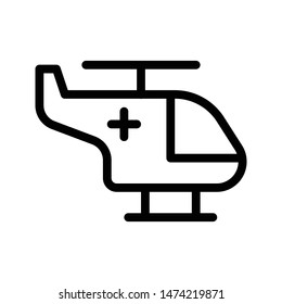 helpter thin line vector icon